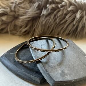 Vintage 90s Brass/Gold Tone Solid Bangles